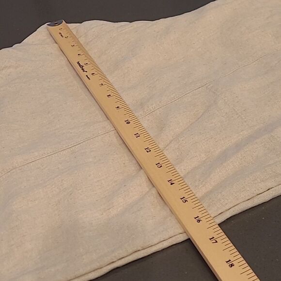 Old Navy sz 3X beige linin-rayon elastic tie-waist pants, high rise, cropped - Picture 3 of 13